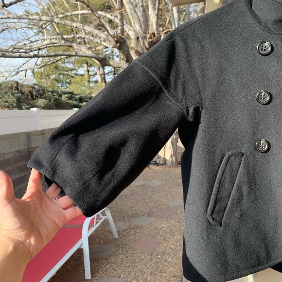 BCBG Maxazria black wool pea coat size XS - Picture 3 of 16